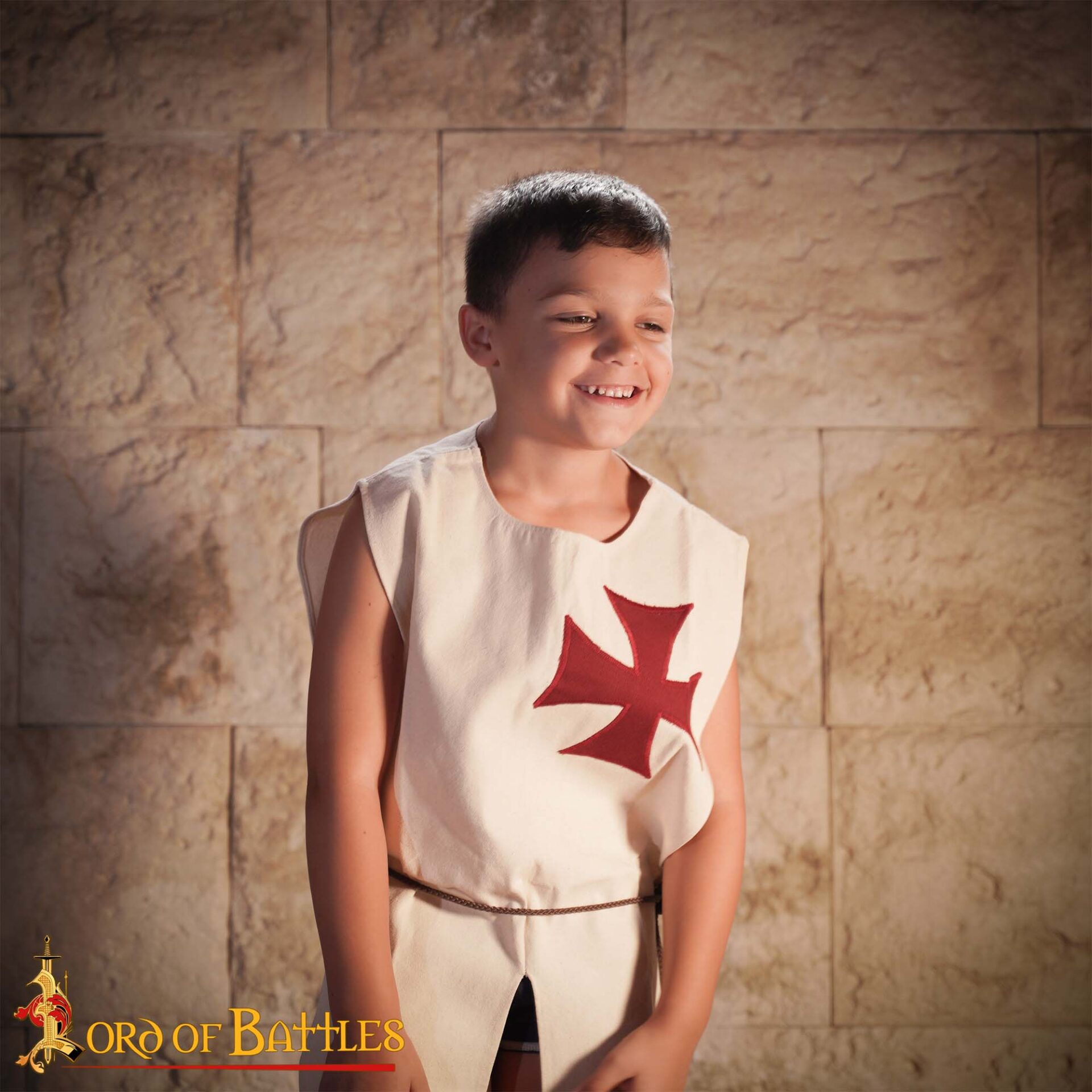 Medieval Kids Tabard-25367 4 Medieval Templar Cotton Surcoat Tabard for Juniors