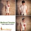 Medieval Kids Tabard-25367 6 Medieval Templar Cotton Surcoat Tabard for Juniors