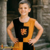 Medieval Kids Tabard with Embroidered Lion Crest Tunic-25854 4 Heraldic Surcoat Tabard