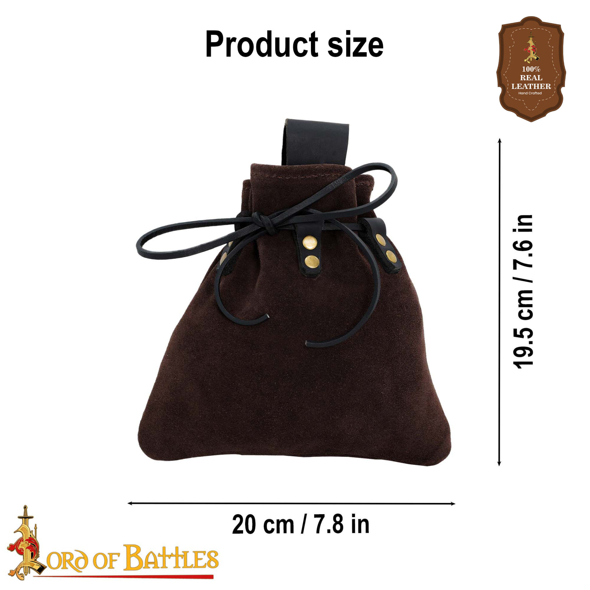 Medieval Leather Belt Pouch