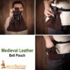 Medieval Leather Belt Pouch