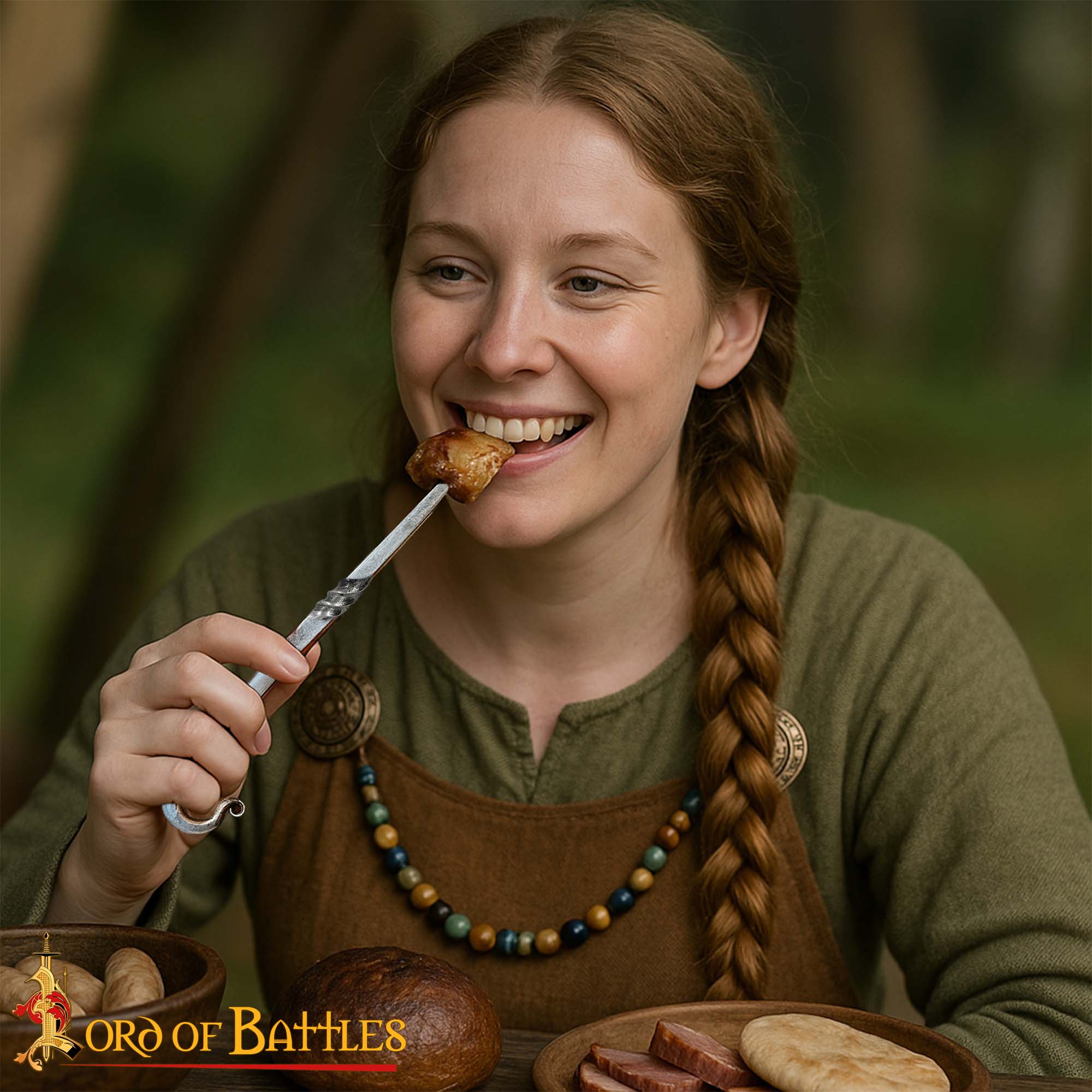 Viking Eating Pick Stainless Steel Medieval Utensil for Feasts, Camping & Collectors-8404 4 Viking Eating Pick