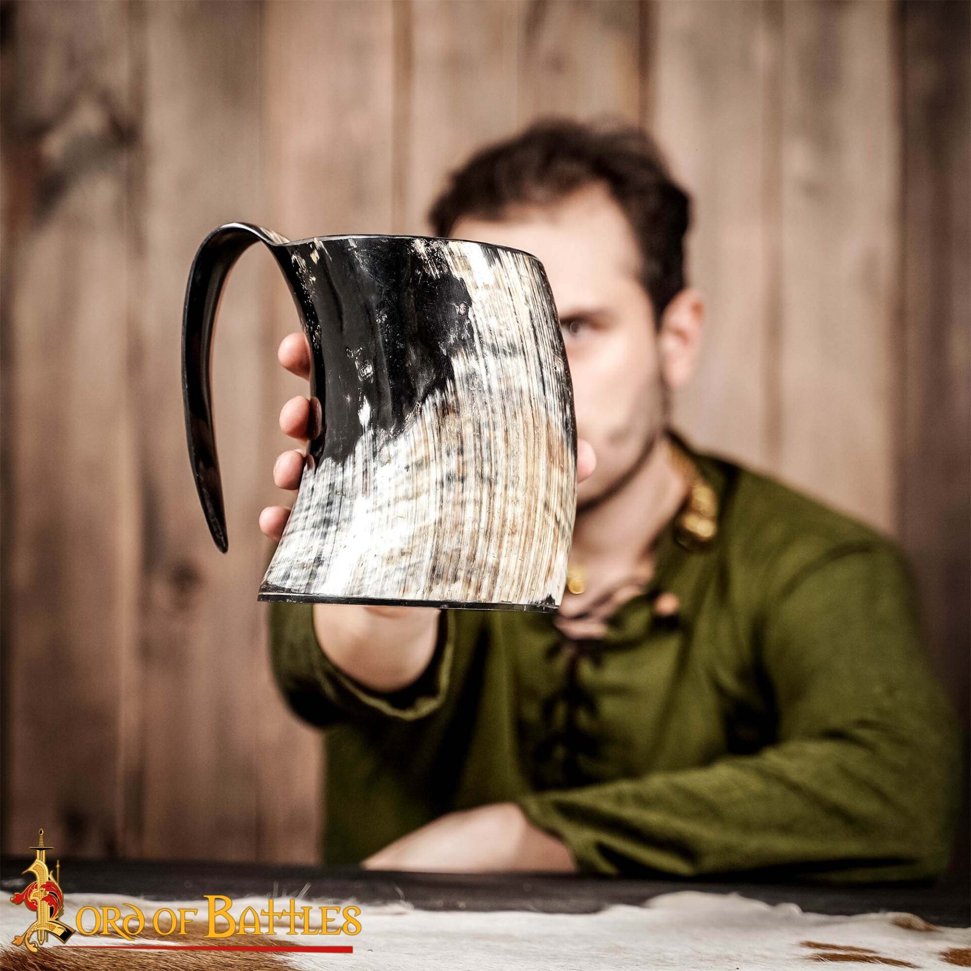 Medieval Horn Tankard