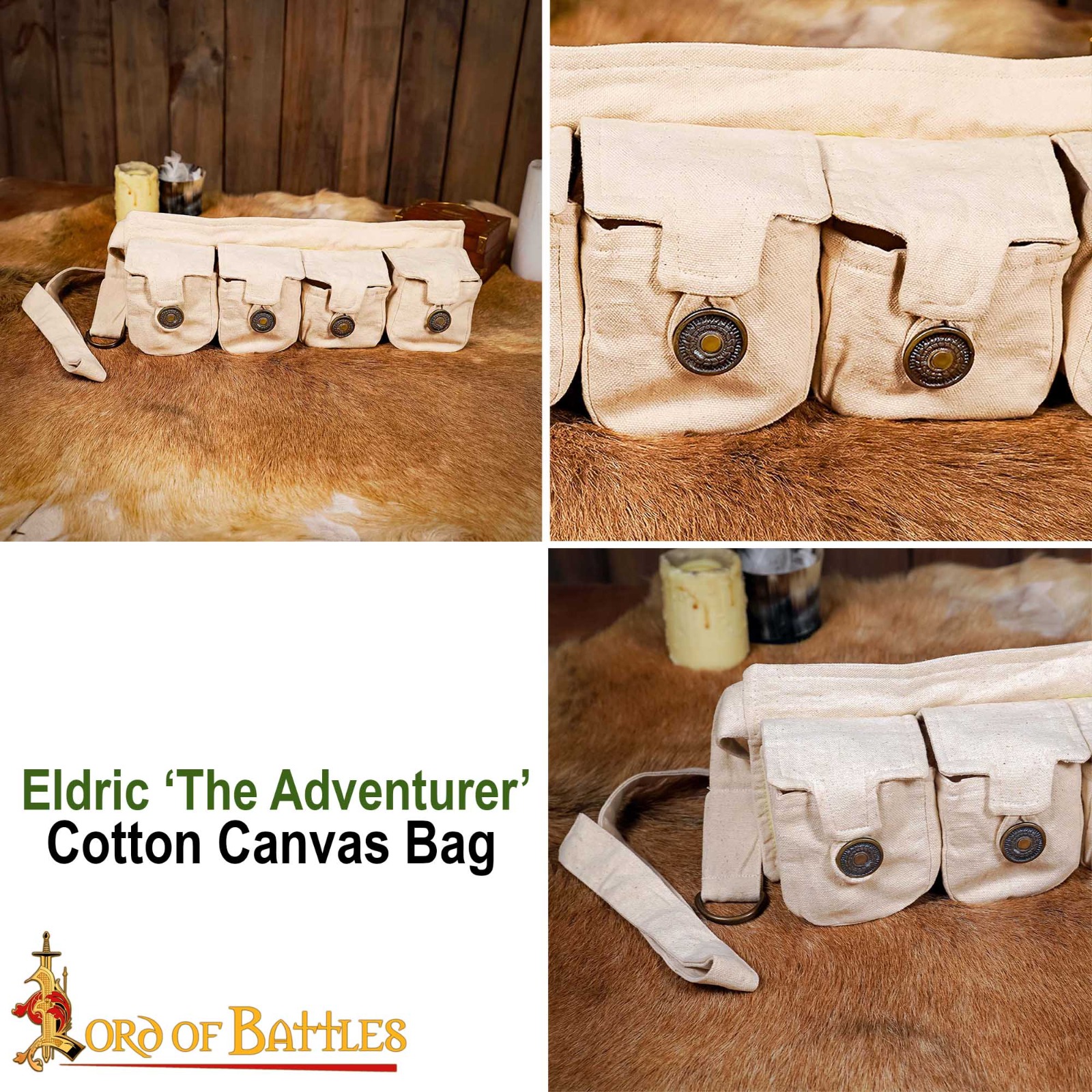 Eldric The Adventurer Cotton Canvas Bag