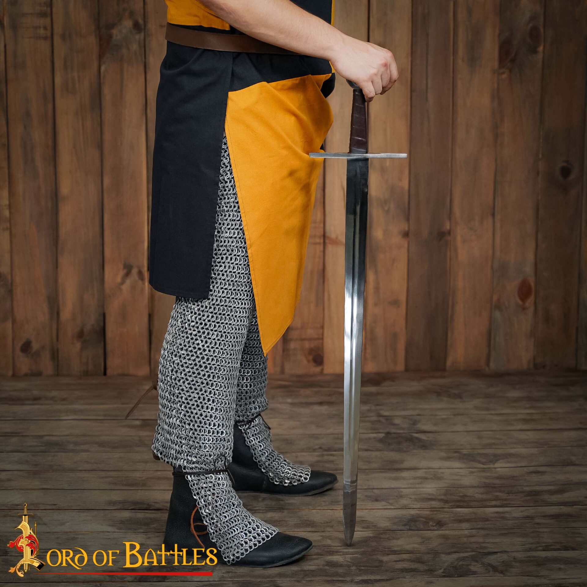 Chainmail Leggings Chausses Hoses – 10mm Riveted Round Ring – 16 Gauge, Aluminium – Ideal for Full Body Armor Sets