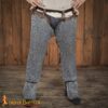 Chainmail Leggings Chausses Hoses – 10mm Riveted Round Ring – 16 Gauge, Aluminium – Ideal for Full Body Armor Sets
