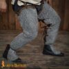 Chainmail Leggings Chausses Hoses – 10mm Riveted Round Ring – 16 Gauge, Aluminium – Ideal for Full Body Armor Sets