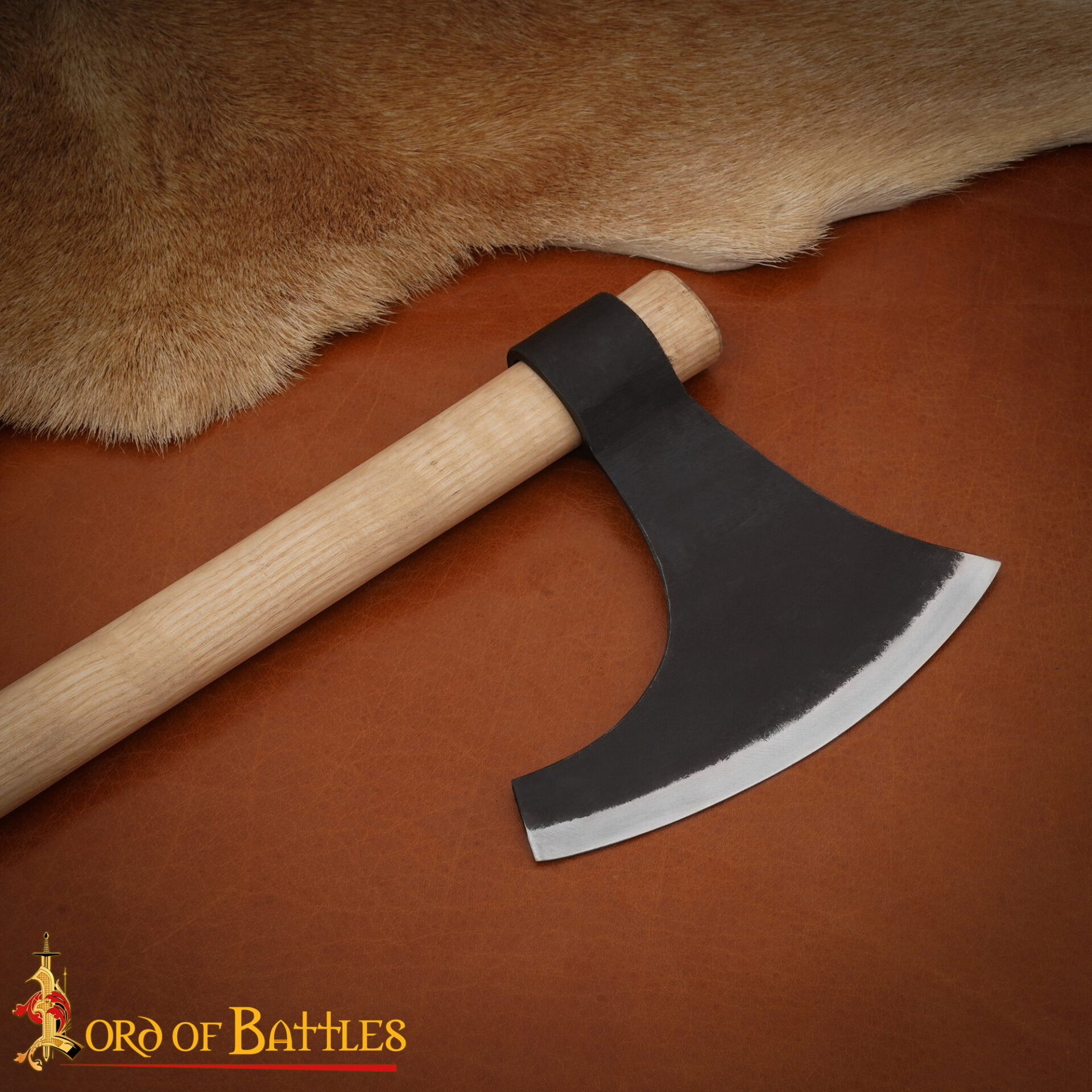 Viking Era Hand Forged Bearded Axe with Ash Wood Handle 25305-ASH 1 Viking bearded axe