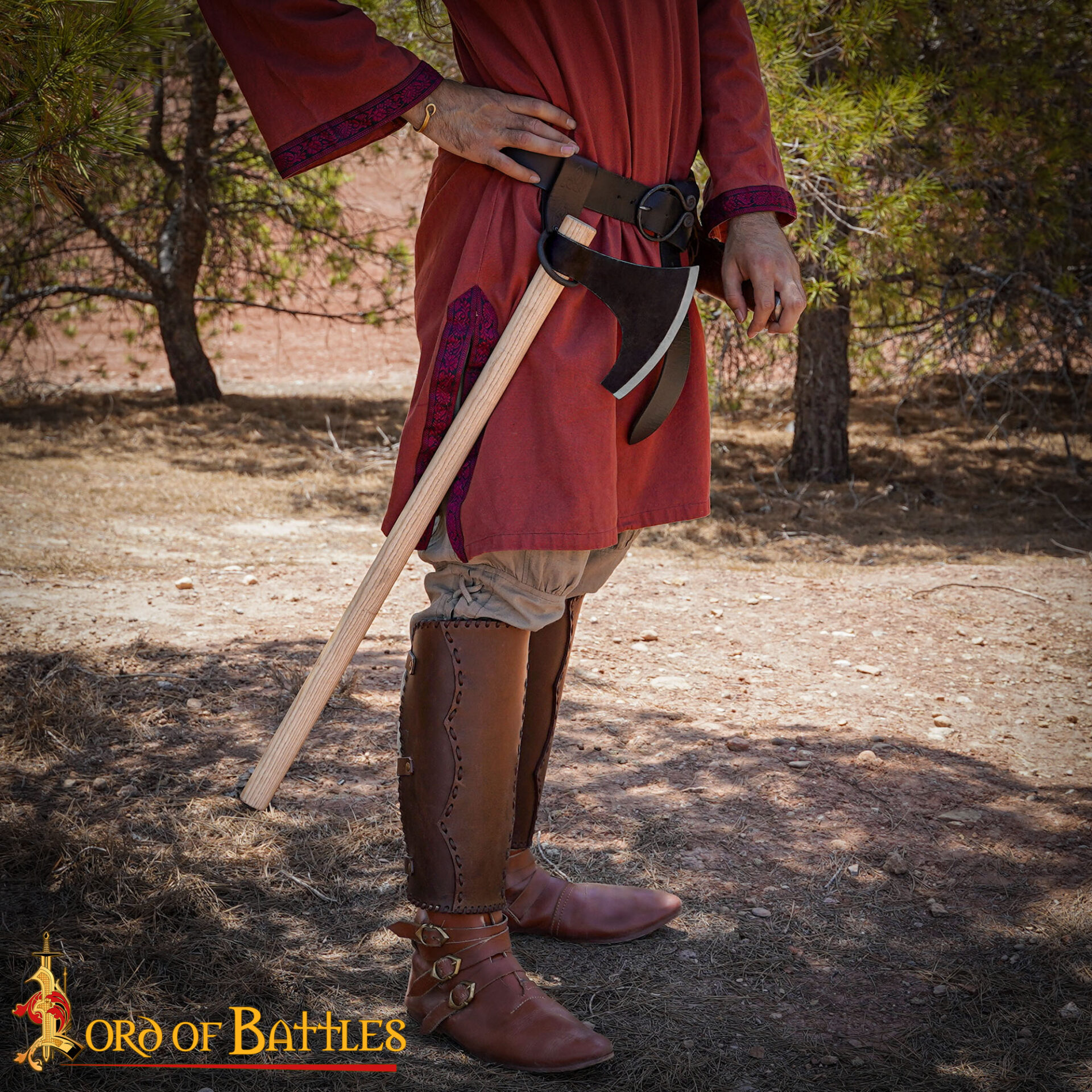 Viking Era Hand Forged Bearded Axe with Ash Wood Handle 25305-ASH 4 Viking bearded axe