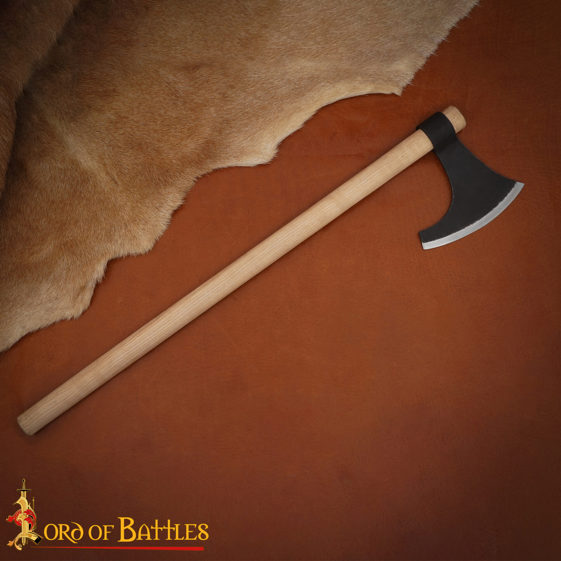 Viking Era Hand Forged Bearded Axe with Ash Wood Handle 25305-ASH Viking bearded axe