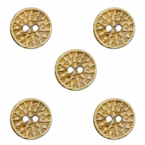 Medieval Horn Buttons Set of 5 Handcrafted Genuine Buffalo Horn