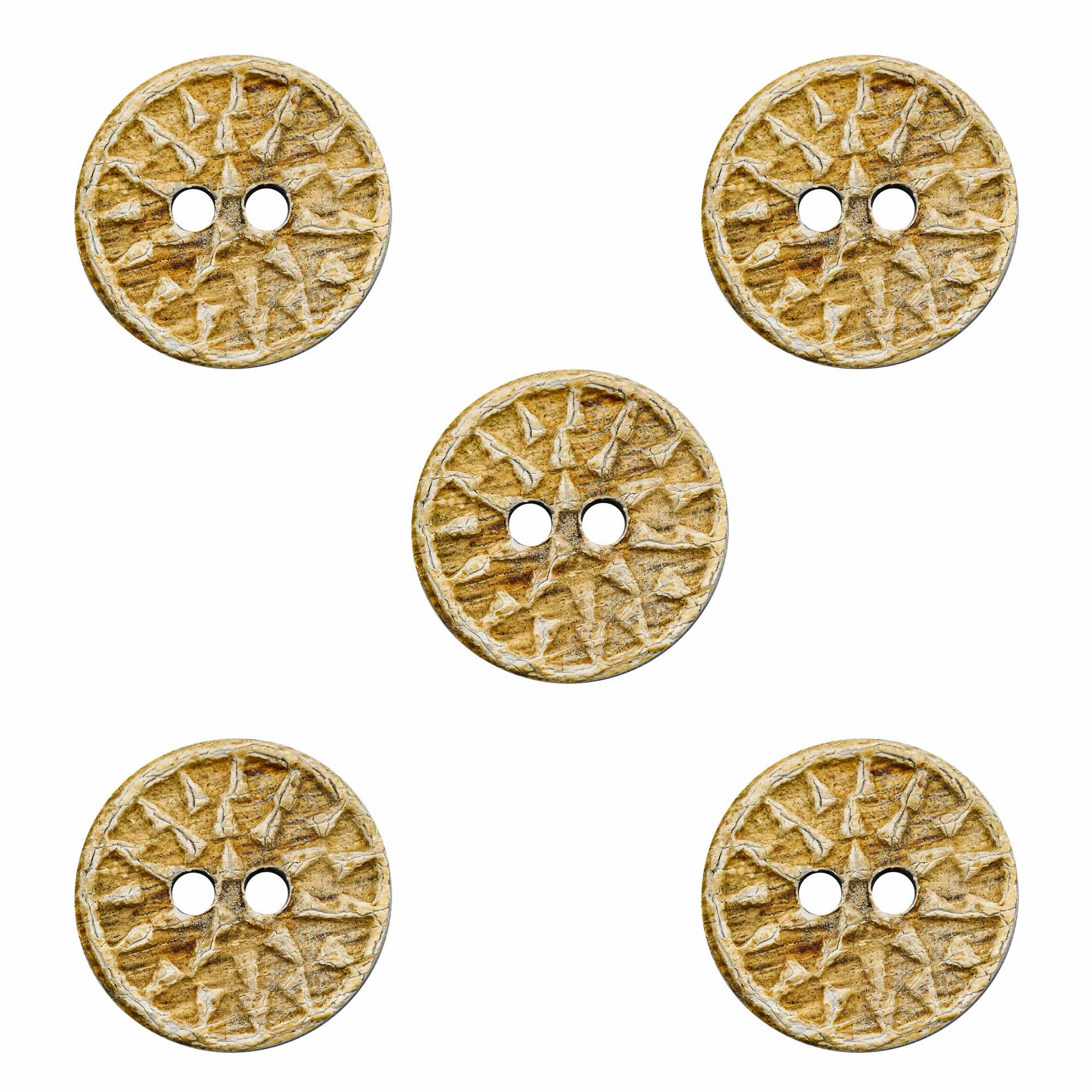 19141-5pcs_ (0) Medieval Horn Buttons Set of 5 Handcrafted Genuine Buffalo Horn