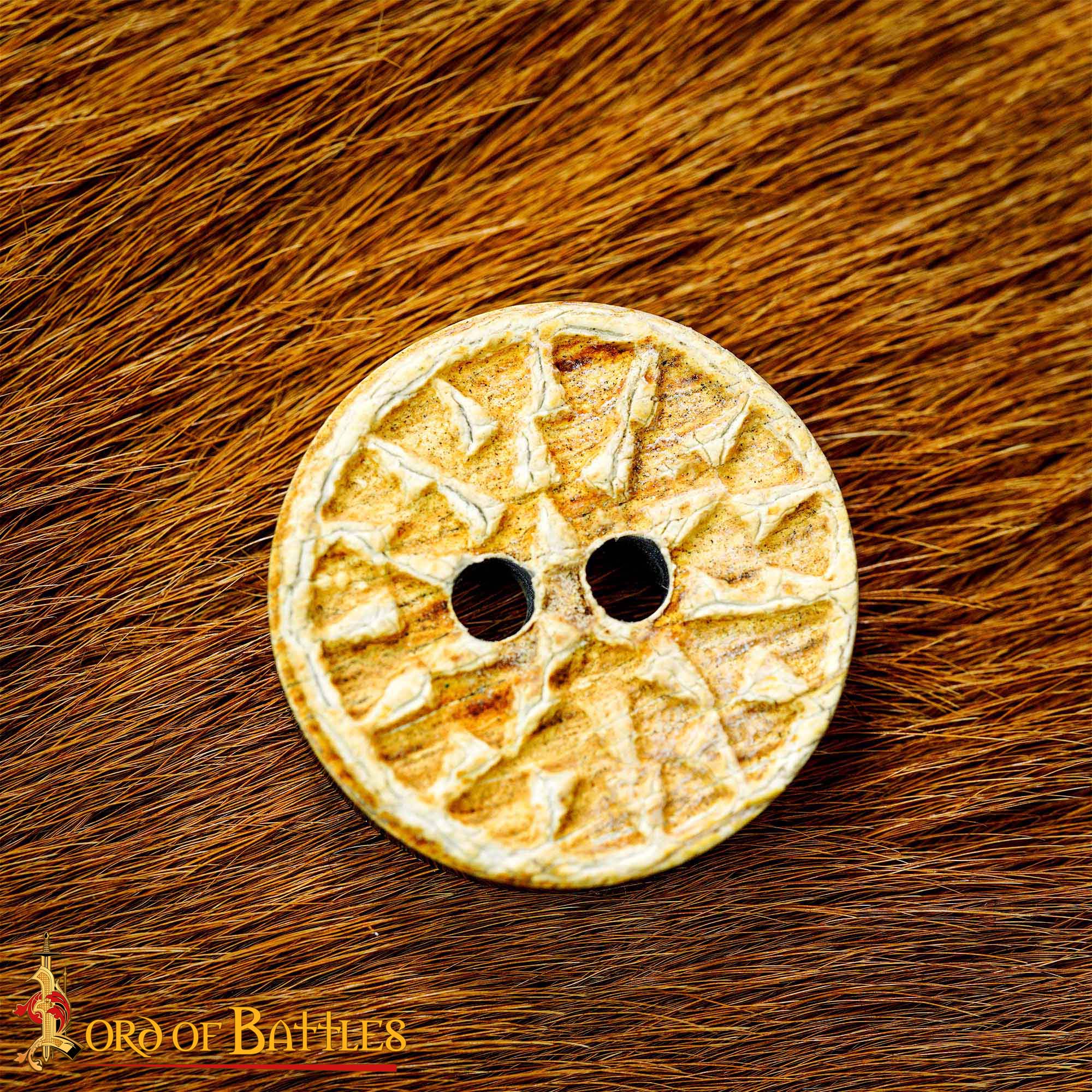 19141-5pcs_ (7) Medieval Horn Buttons Set of 5 Handcrafted Genuine Buffalo Horn