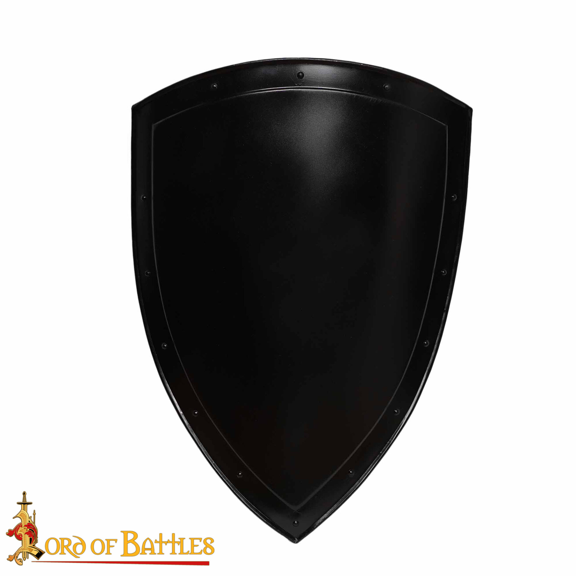 13th Century Medieval Steel Heater Shield Combat Buckler-60913BK 3 Medieval Templar Heater Shield