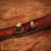 Handcrafted Leather Wrist Band with Tudor Rose Adornment