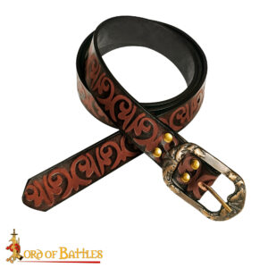 26020BR_2 Medieval Handcrafted Leather Belt