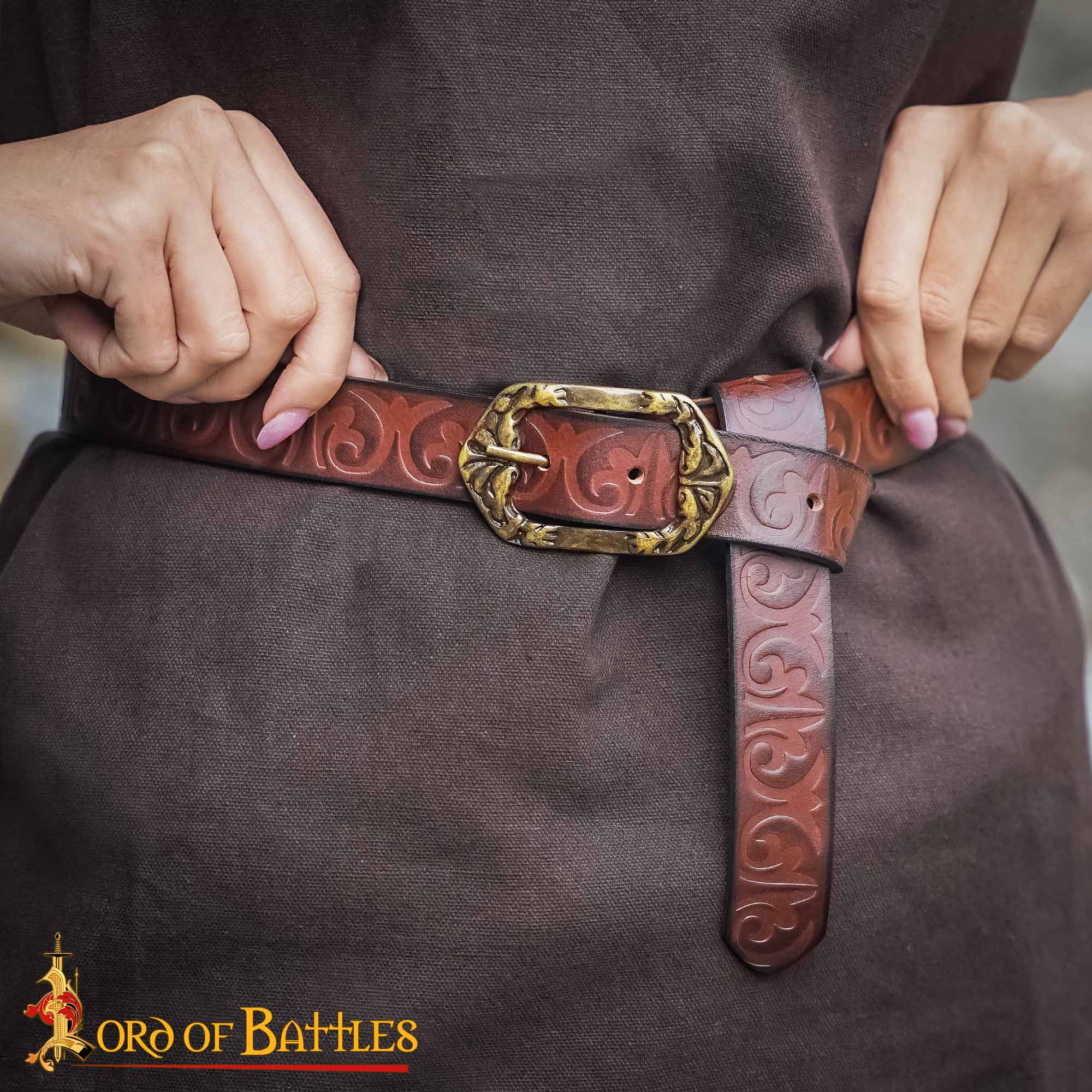 Medieval Handcrafted Leather Belt