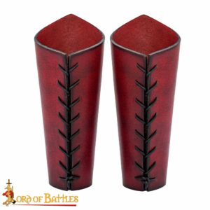 genuine leather bracers