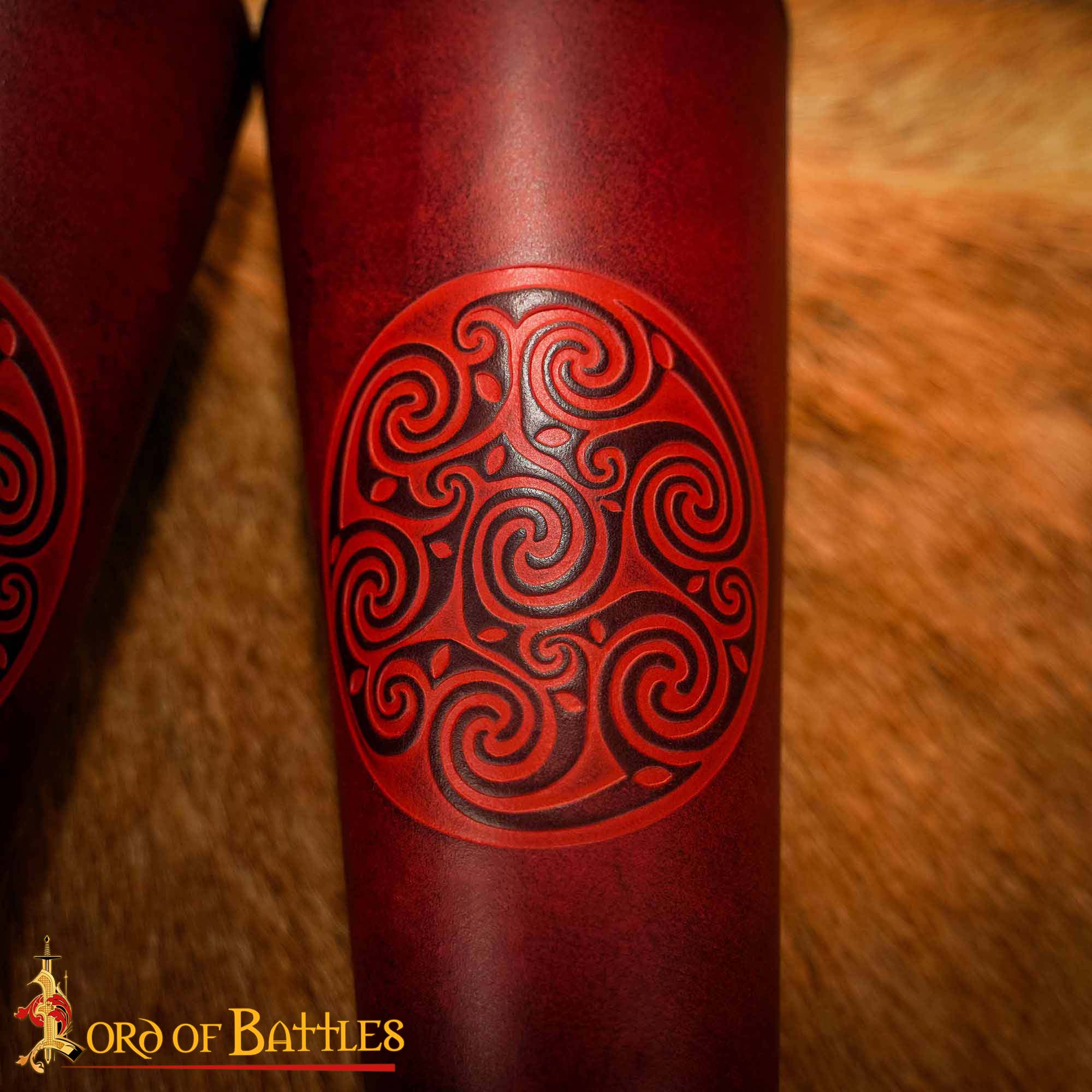 genuine leather bracers