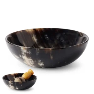 natural horn bowl
