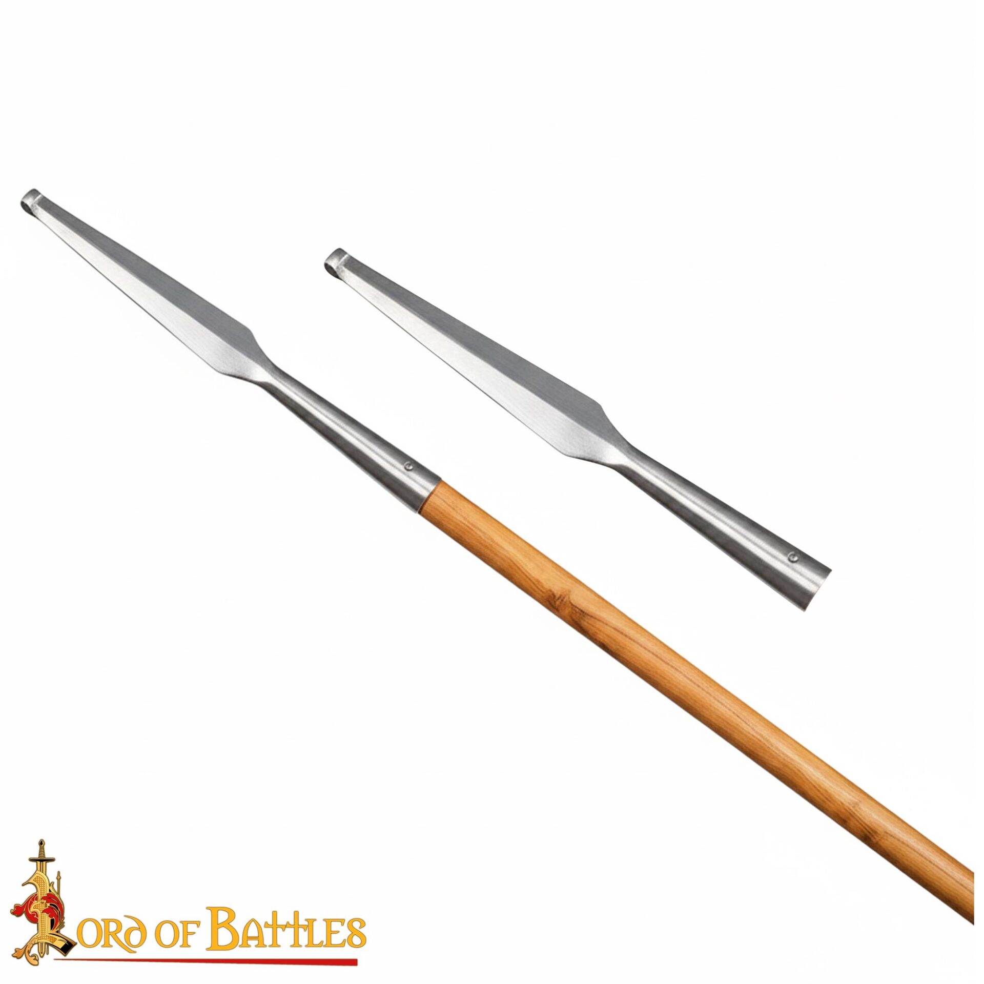 Medieval Blunt Spear Head Forged from Carbon Steel - 25955 4 Medieval Blunt Spear Head Forged from Carbon Steel