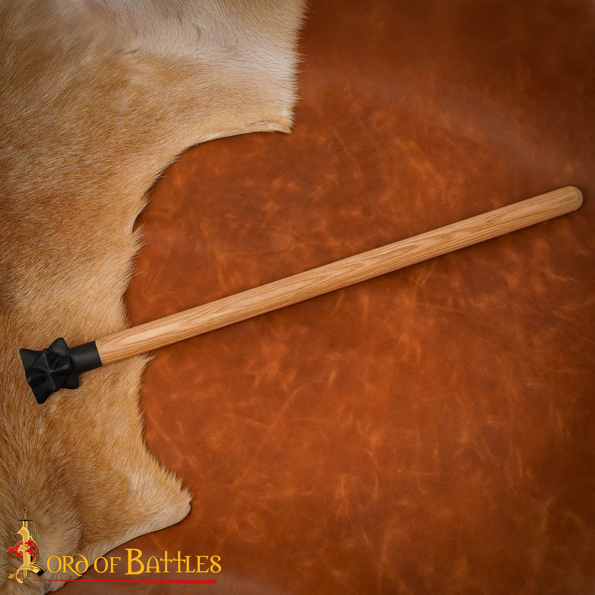 Medieval Spiked Iron Mace-60699-Ash 1 Spiked Iron Mace