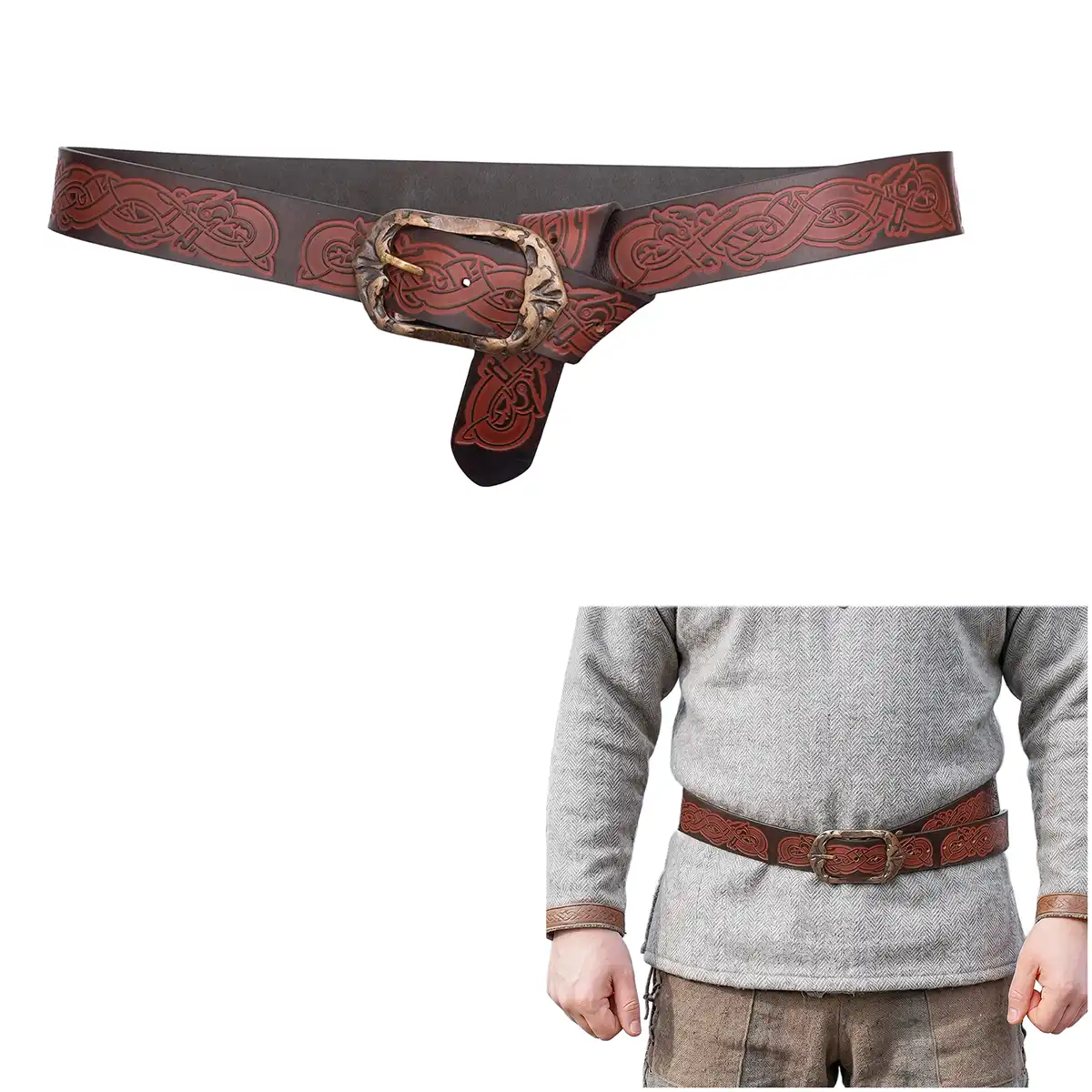 Medieval Viking Leather Belt