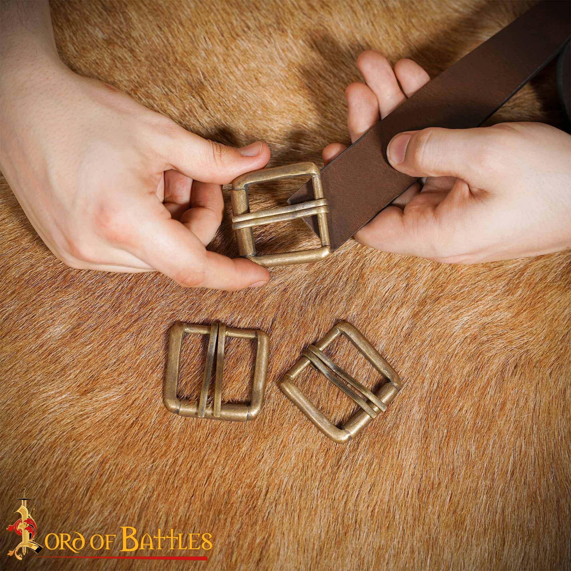 25949-3pcs_11 Double Needle Belt Buckles