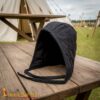 13th Century Medieval Padded Canvas Arming Cap-7202BK Arming Cap