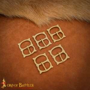 14th Century Medieval Solid Brass Buckles-8904-5pcs