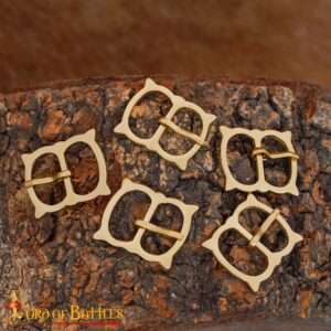 14th Century Medieval Solid Brass Buckles-8904-5pcs 4