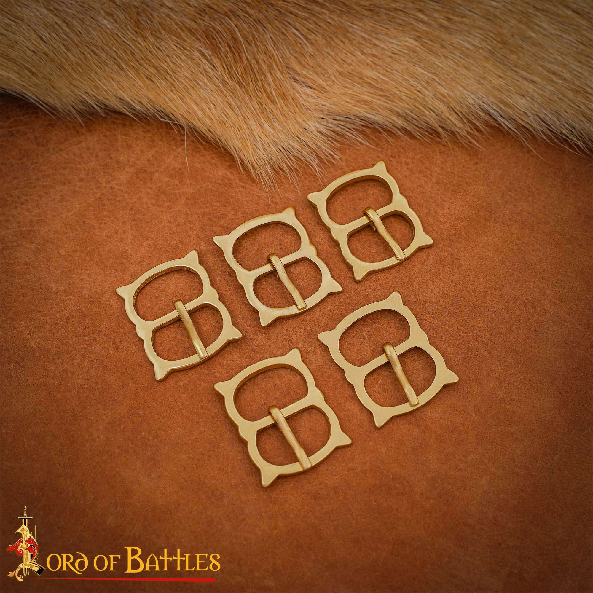 14th Century Medieval Solid Brass Buckles-8904-5pcs
