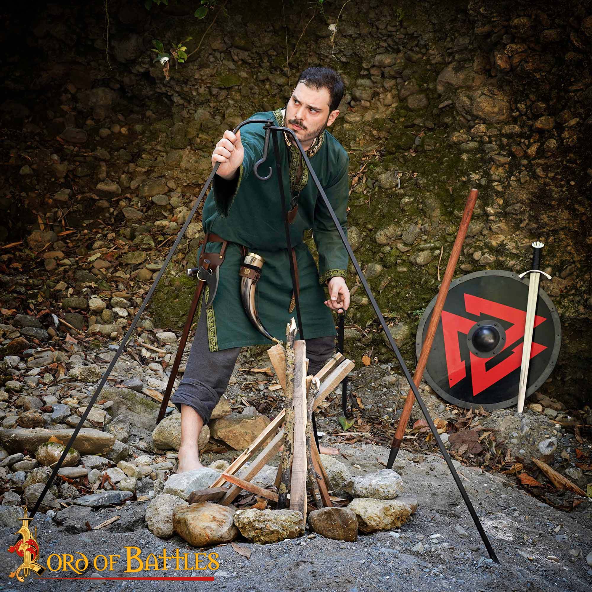 Medieval Campfire Tripod