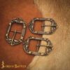 18th Century Medieval Antique Brass Buckles-25952M-3pcs antique brass buckles