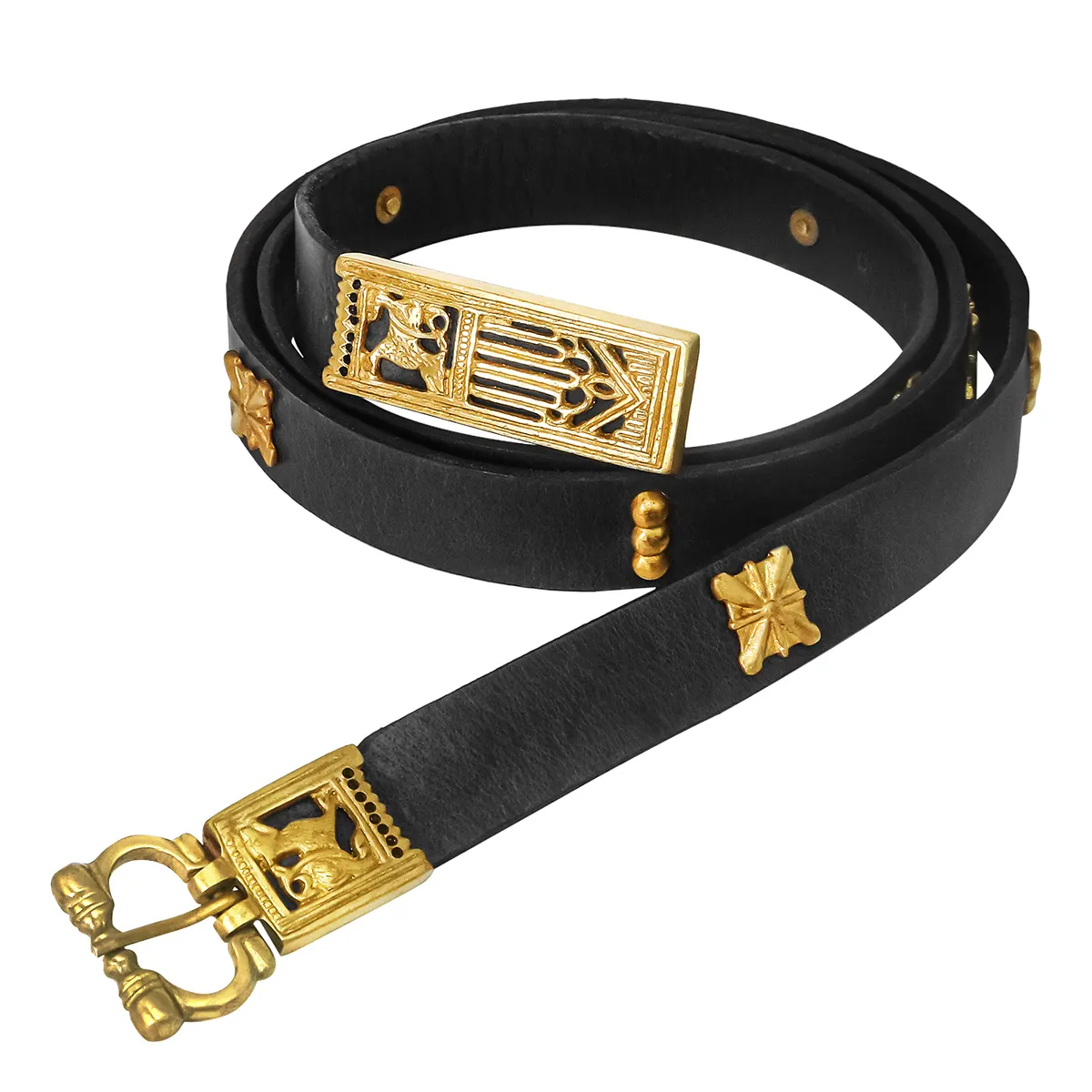 gothic leather belt
