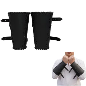 Medieval leather bracers