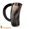 4432_2 Medieval Viking Horn Tankard Beer Mug Handcrafted Genuine Ox Horn