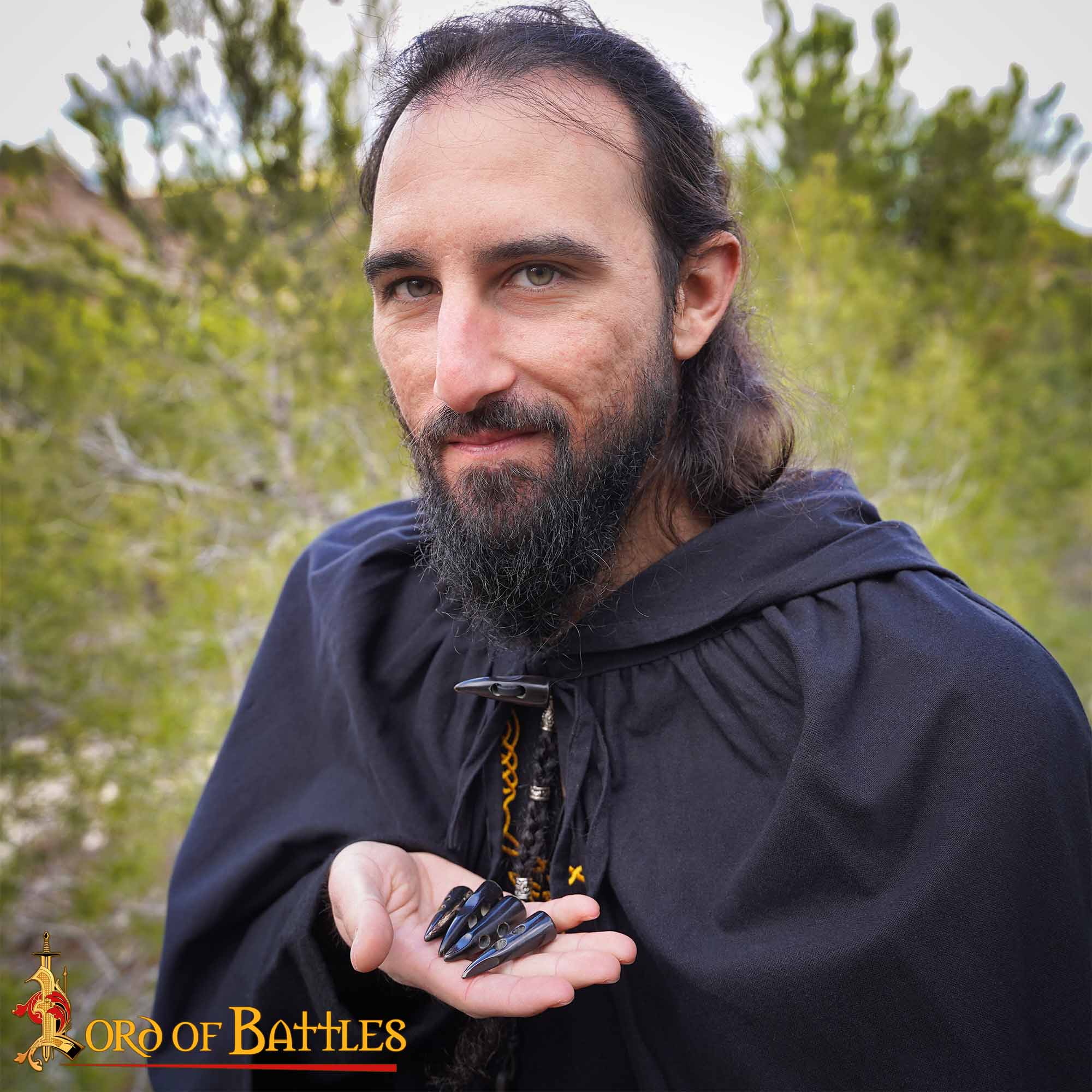 Handcrafted Genuine Horn Toggles Set of 5