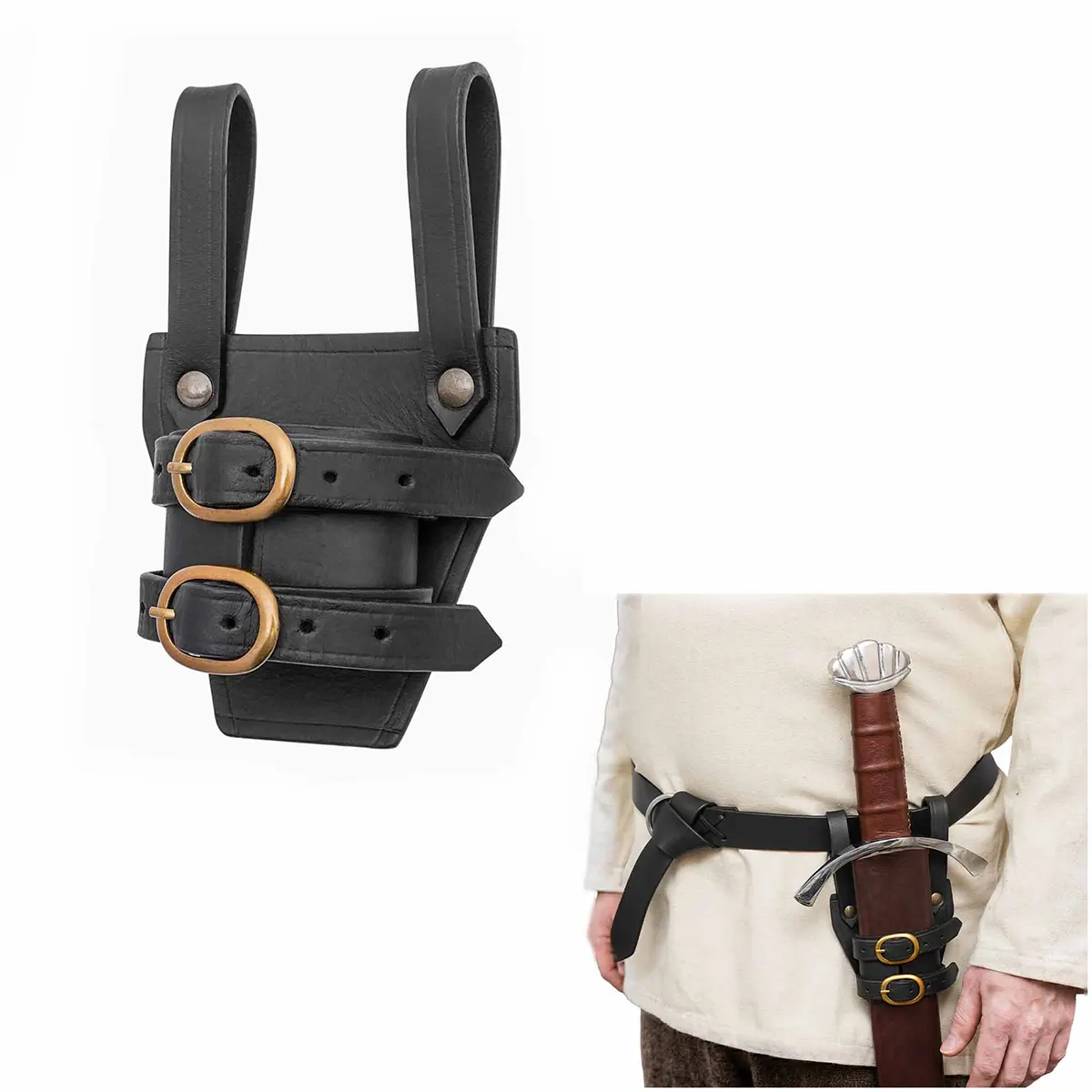 Renaissance Leather sword frog