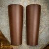 Handcrafted Medieval Authentic Leather Bracers - 25254CBR 5 leather bracers
