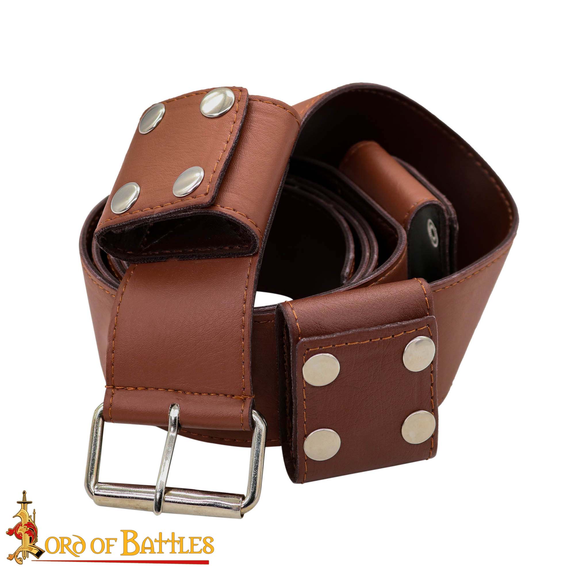 Medieval Leather Wide Sword Belt