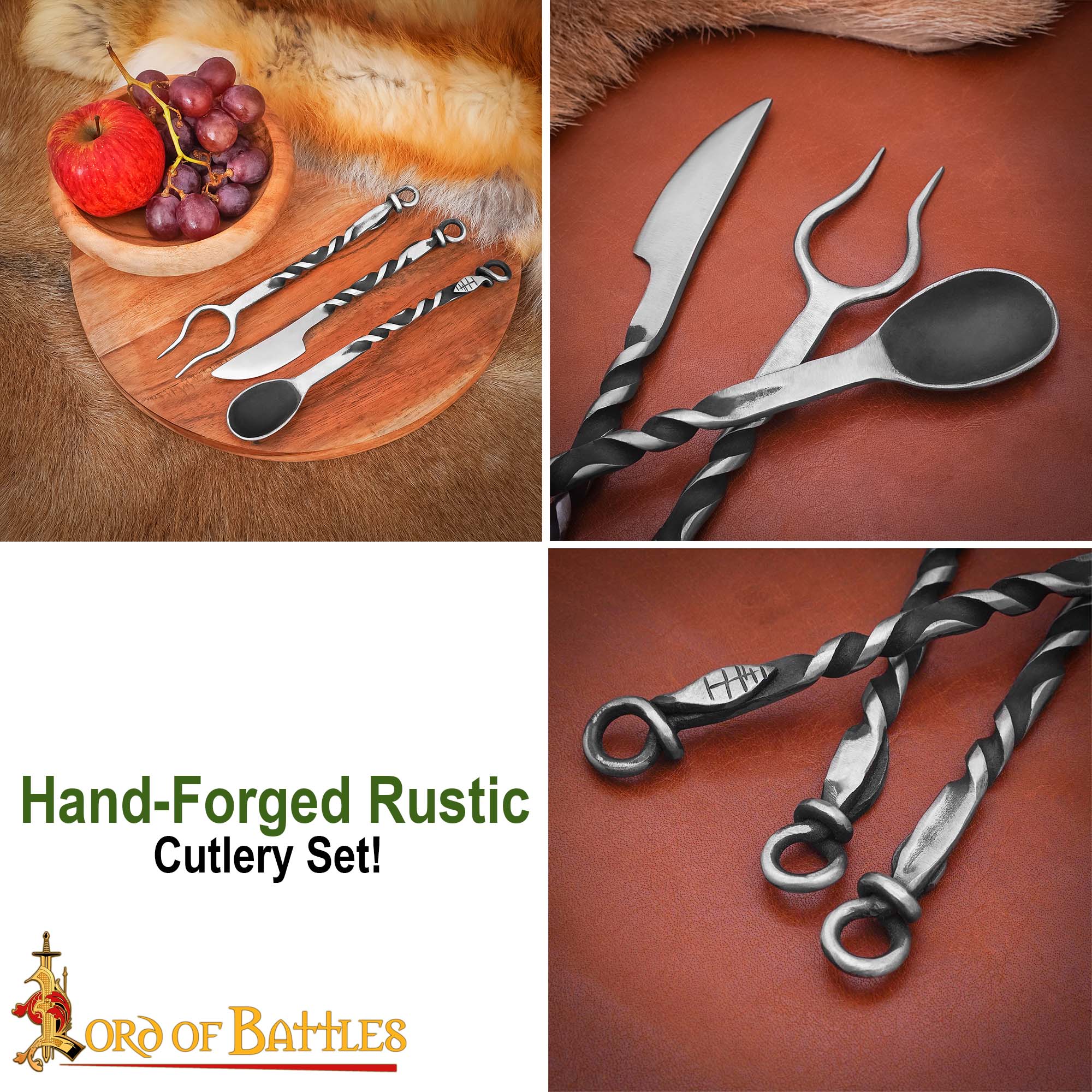 rustic cutlery set