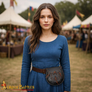 Medieval Sporran with Tied Tassels Belt Bag