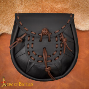 Medieval Sporran with Tied Tassels Belt Bag