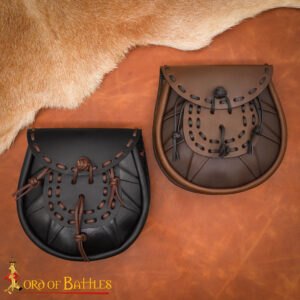 Medieval Sporran with Tied Tassels Belt Bag