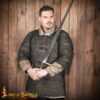 Round Ring Chainmail Medieval Haubergeon Half Sleeves-148BK 5 Haubergeon