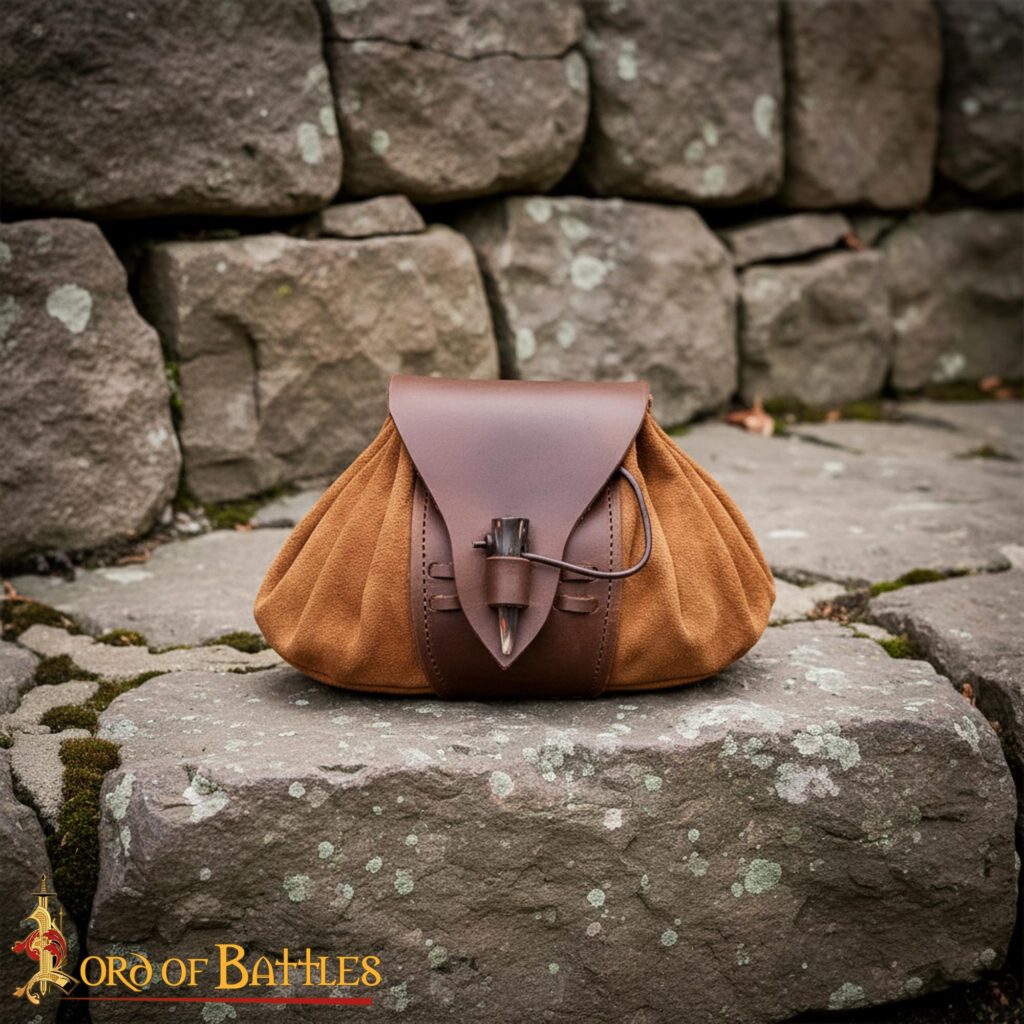 Medieval Leather Belt Pouch