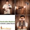Fantasy Bracers Handcrafted Genuine Leathercraft for LARP and Cosplay