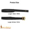 Roman Sword Hanging Genuine Leather Belt - 25130BK 2 Roman Sword Hanging Leather Belt