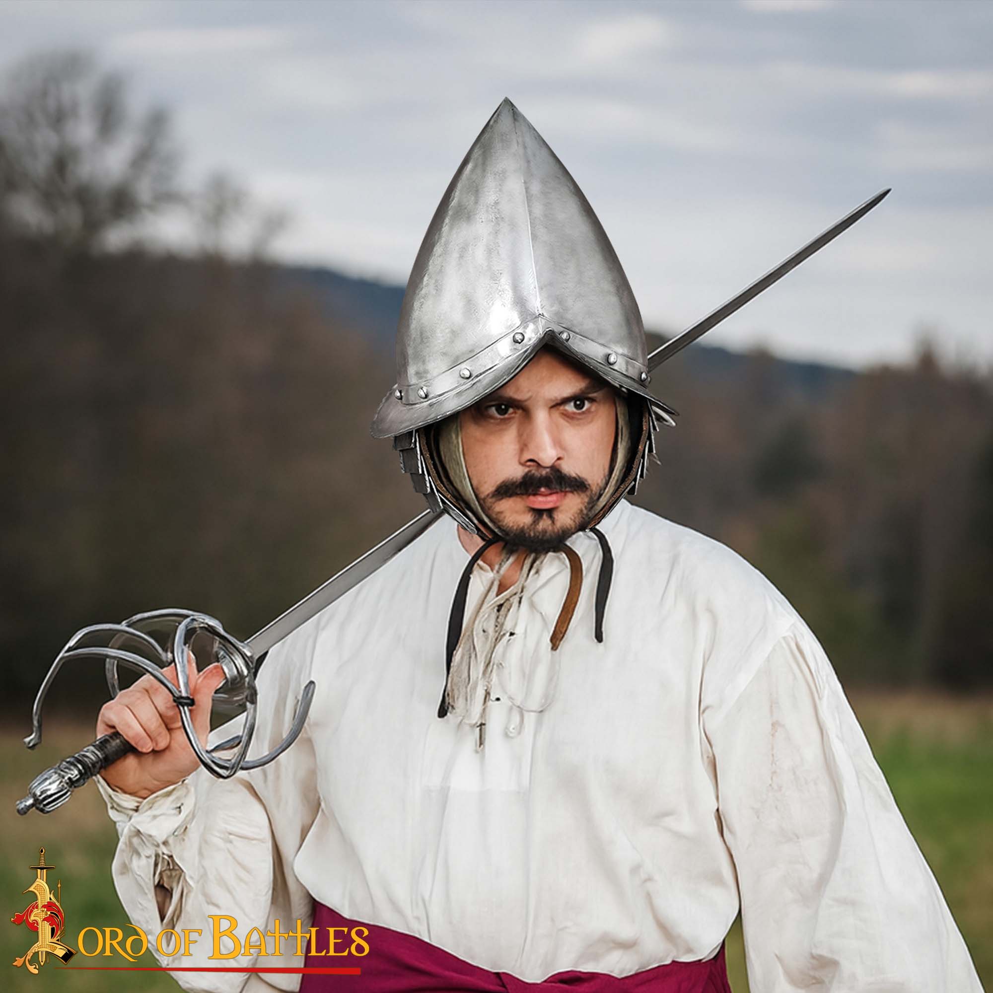 Spanish Morion Cabasset Helmet of the Tercios 16th Century Armo-25161AL 1 Morion Cabasset Helmet